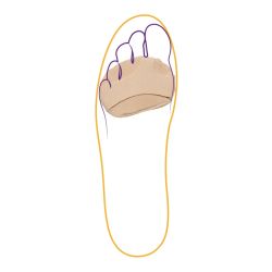 СТ-39 (L/XL) Эластичный бандаж с силиконовой вставкой для передней части стопы