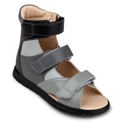 TW-178 (цв.6-черный/серый) Туфли (отк.носок, выс.задник, натур.кожа)