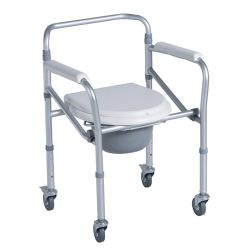 CA615 Кресло-туалет TRIVES (складное на 4 колесах)