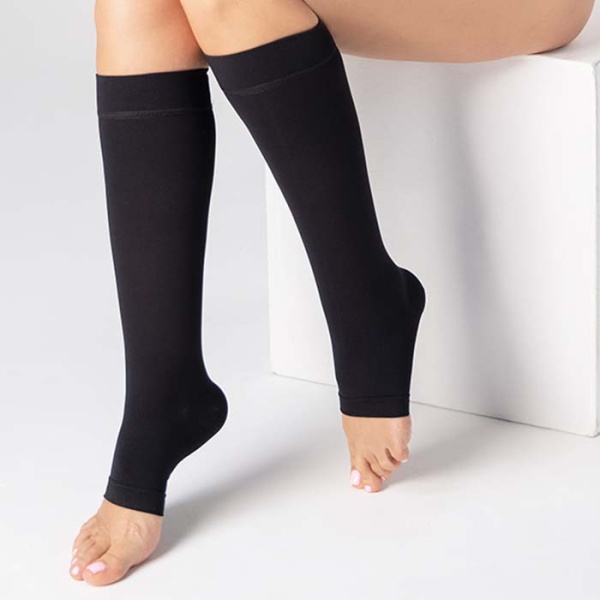 Гольфы компрессионные с открытым носком, класс компрессии 2, цвет черный ТК.910 Evolution ТК.910.20  Evolution Гольфы компрессионные с открытым носком, класс компрессии 2, цвет черный ТК.910 Evolution ТК.910.20  Evolution