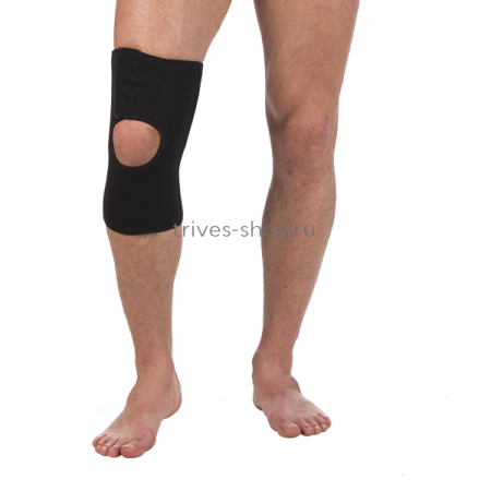 Бандаж на коленный сустав со спиральными ребрами жесткости неопреновый Т-8504  Trives