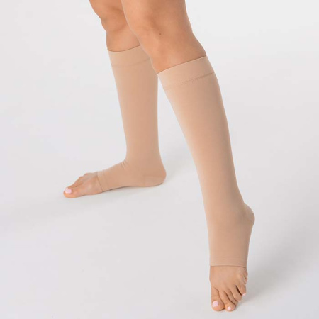 Гольфы компрессионные с открытым носком, класс компрессии 2, цвет бежевый ТК.910 Evolution ТК.910.21  Evolution