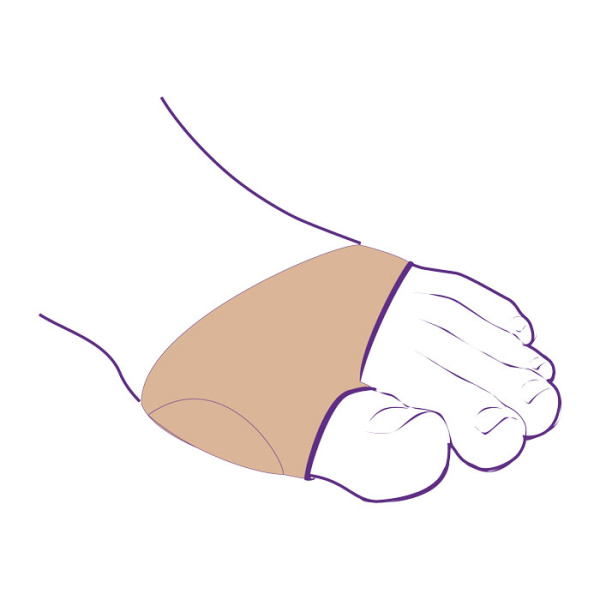 Силиконовый протектор для защиты первого пальца СТ-38  Trives