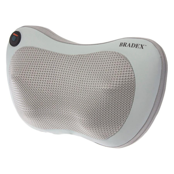 Массажная подушка с подогревом и массажем Шиацу (серая) KZ0564 